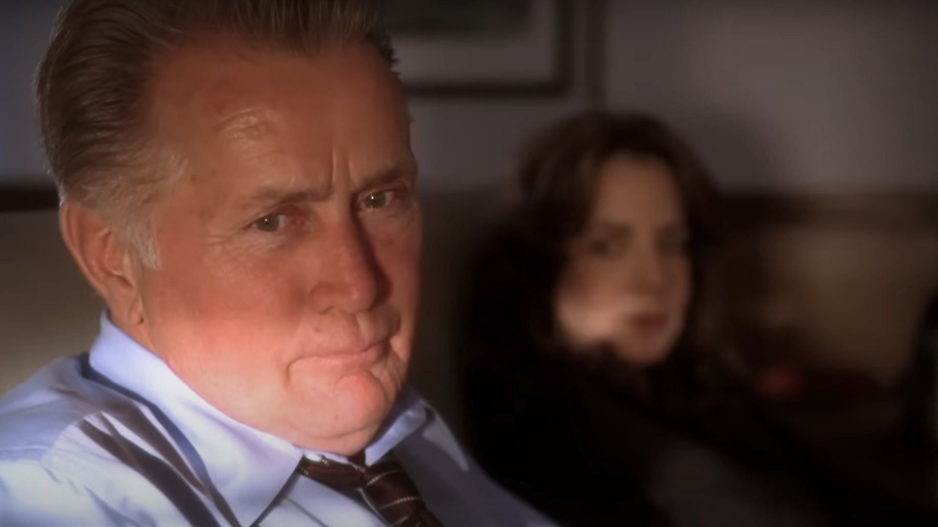 Bartlet passes the baton and leaves the office to Santos (Image via YouTube/The West Wing)